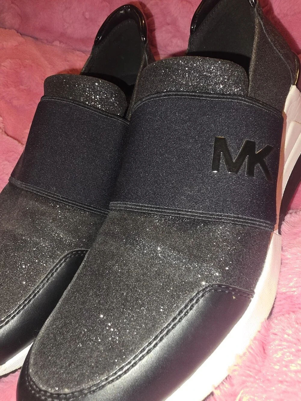 Michael Kors Black Slip-On Platform Sneakers